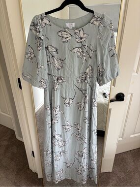 Beautiful Seraphine Pale Blue Floral Maxi Dress